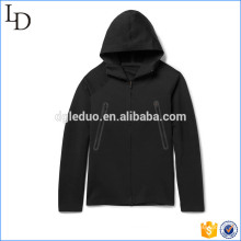 Super comfortable flex knit fitted hoodies mens zip-up hoodies jacket